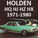 Holden HQ HJ HX HZ Workshop Service Repair Manual