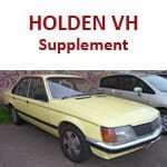 Holden Commodore VH Supplemental Workshop Manual
