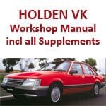 Holden Commodore VK Manual complete with all supplements
